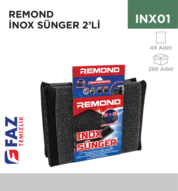 Remond Inox Sünger 2'li