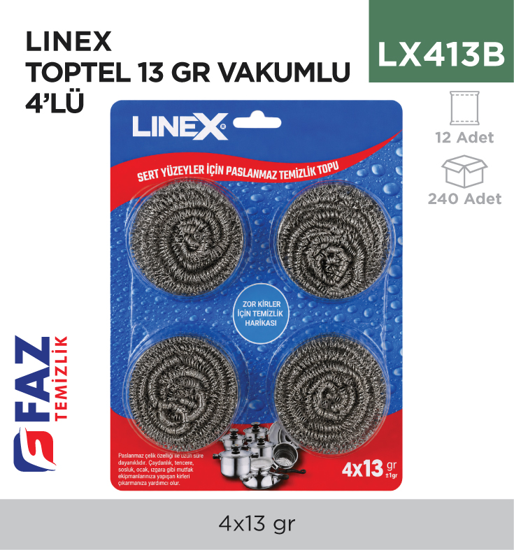 Linex Toptel 13 gr Vakumlu 4'lü