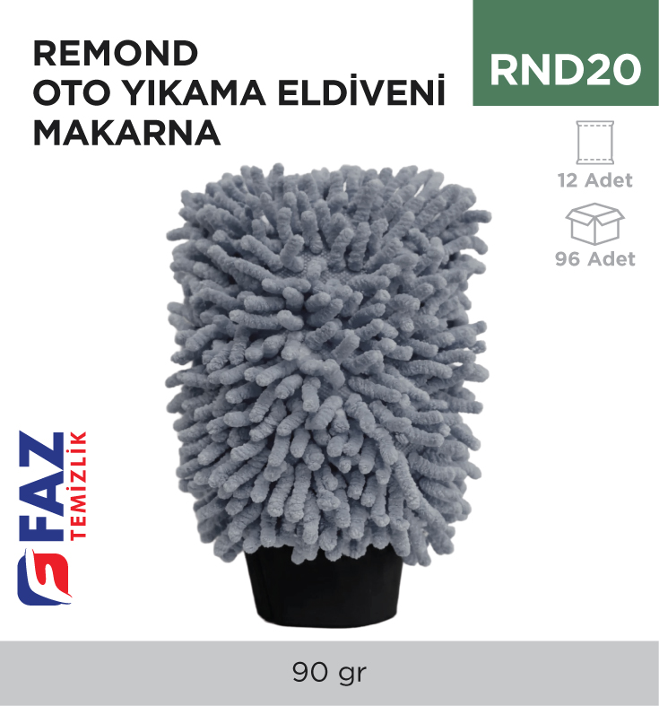 Remond Oto Yıkama Eldiveni Makarna