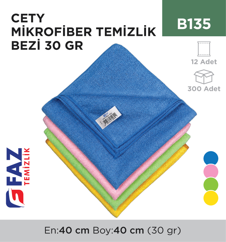 Cety Mikrofiber Temizlik Bezi 30 gr
