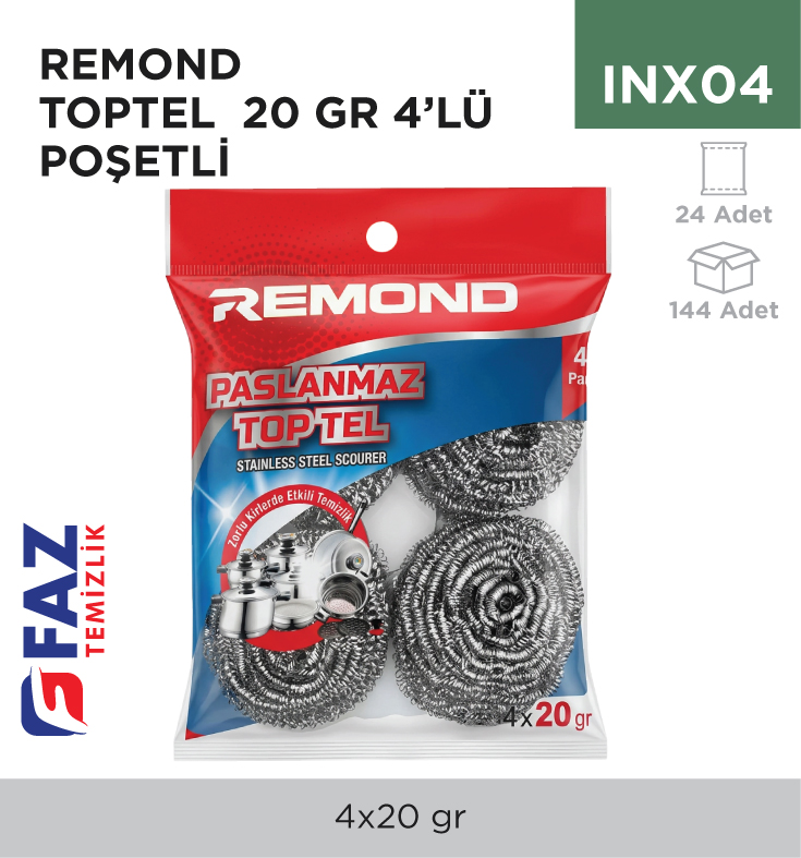 Remond Toptel 20 gr 4'lü Poşetli