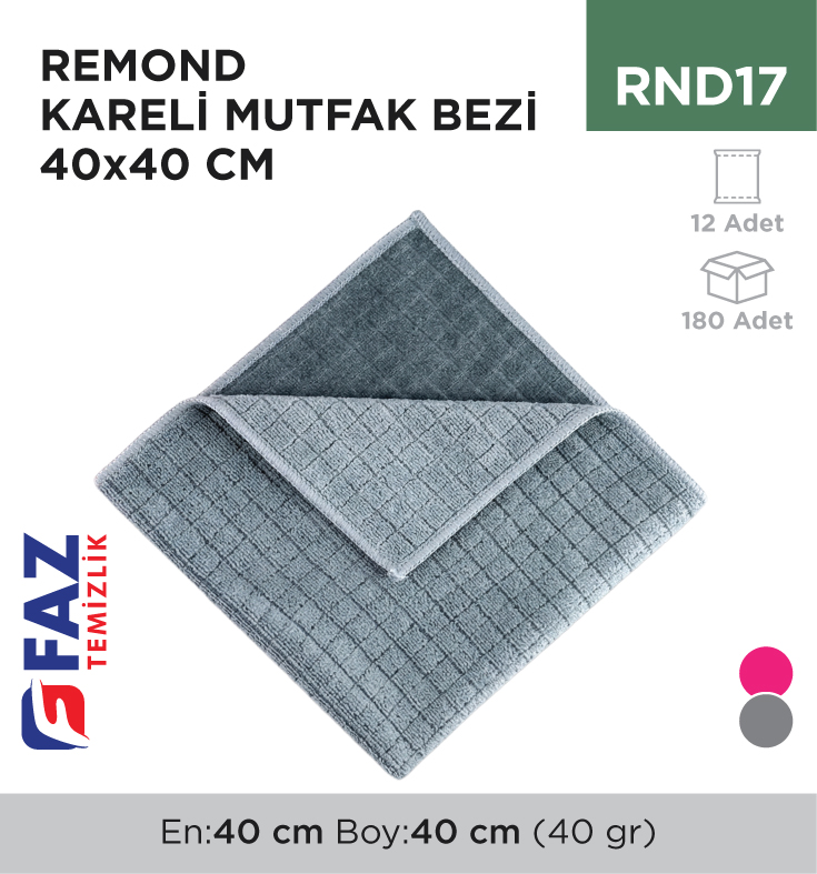Remond Kareli Mutfak Bezi 40x40 cm